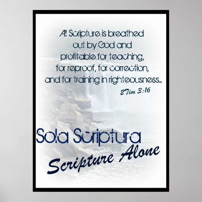 Poster Sola Scriptura/ Ecriture seule (Devant)