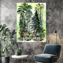 Solace in Rainforest Spirituel Zen Citation pour l