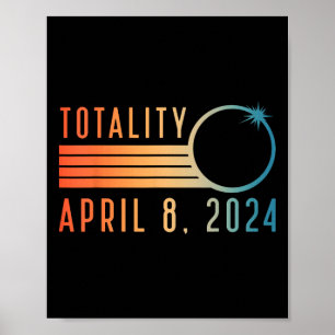 Poster Solaire Eclipse Chemise Avril 8 2024 Totalité Sola