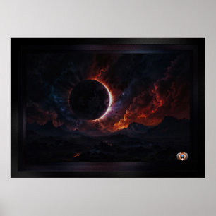 Poster Solar Eclipse Chef-d'oeuvre cosmique Xzendor7 Art