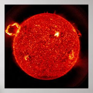 Poster Solar Flare Being Emitted from our Sun