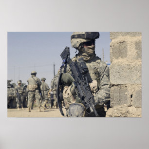 Poster Soldat armé d'un MK-48