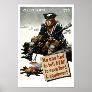Poster Soldat de forge de vallée -- Propagande de 2ÈME
