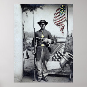 Poster Soldat de l'Union noire, années 1860