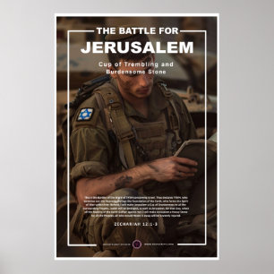 Poster Soldat des FDI lisant la Torah