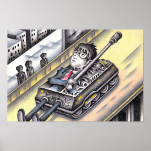 Poster Soldat partant en guerre.