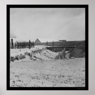 Poster Soldats à Fort Walker à Hilton Head, SC 1861