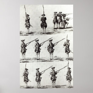 Poster Soldats avec baïonnettes