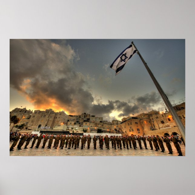 Poster Soldats israéliens des FDI à l'affiche Western Wal (Devant)
