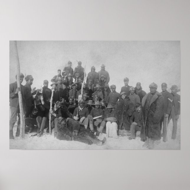Poster Soldats noirs de la 25e infanterie (Devant)
