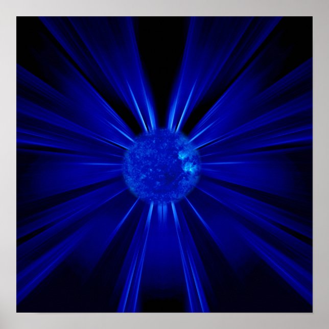 Poster Soleil bleu (Devant)