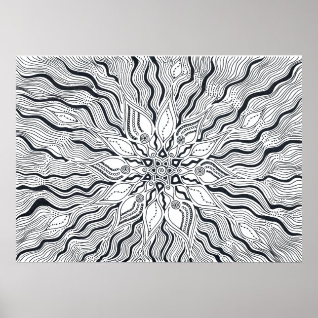 Poster soleil central (Devant)