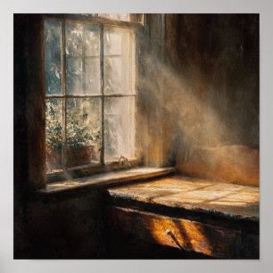 Poster Soleil chaud dans Heirloom Fenêtre de cuisine