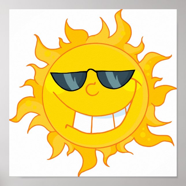 Poster soleil cool (Devant)