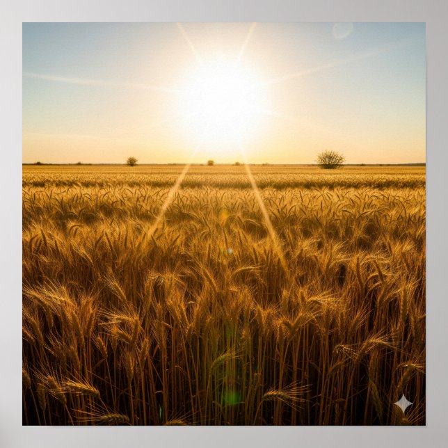 Poster Soleil de midi intense (Devant)