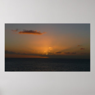 Poster Soleil derrière les nuages II