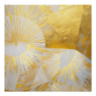 Poster Soleil doré à l'aube argentée