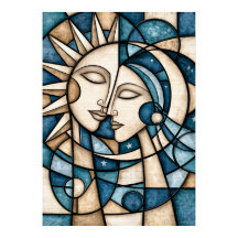 Soleil et Lune Neo Shippo Géométrie Céleste