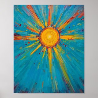 Poster Soleil éternel et ciel