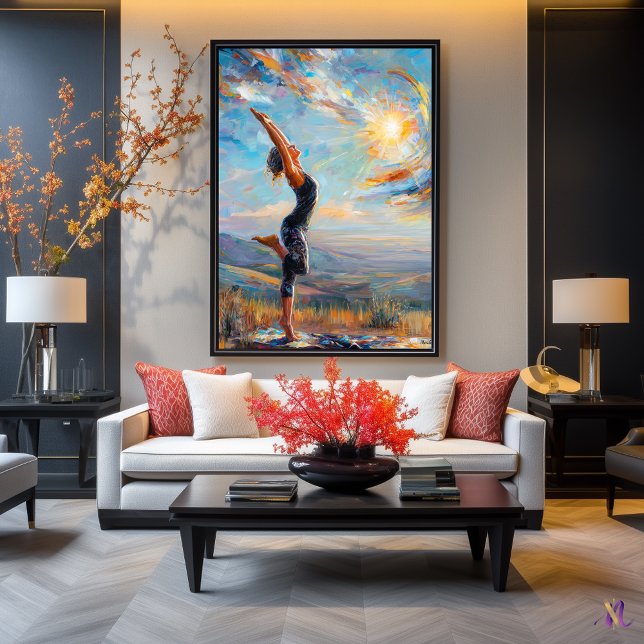 Poster Soleil Salutation - Solde intérieur en expressif (Créateur téléchargé)