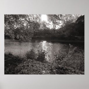 Poster Soleil sur le Taff, Bute Park, Cardiff