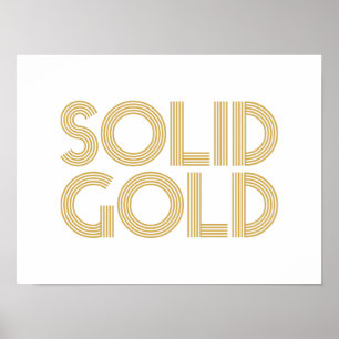 POSTER SOLID GOLD