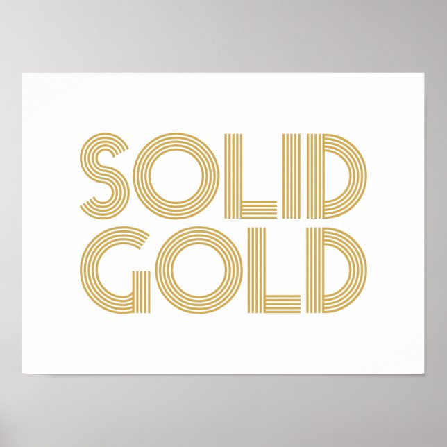 POSTER SOLID GOLD (Devant)