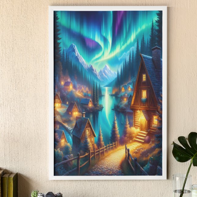 Poster Solitudes Haven : Une retraite Cabine (Créateur téléchargé)