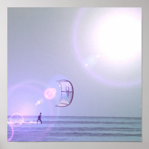 Poster Solo Kiteboarder