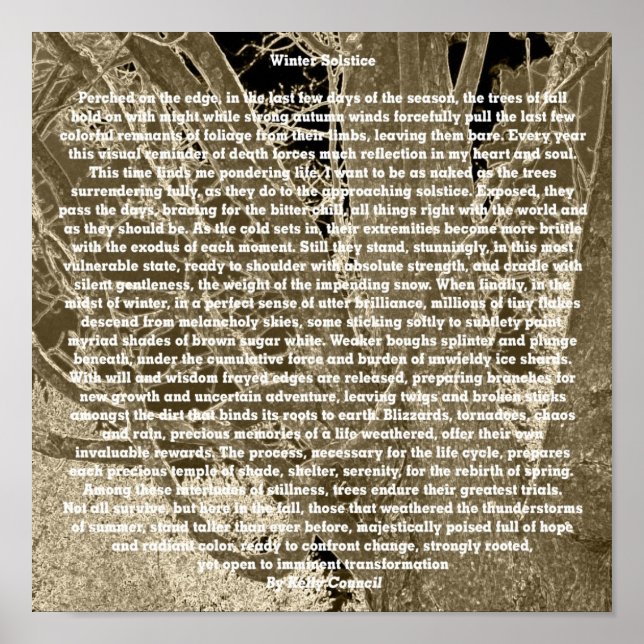 Poster Solstice d'hiver (Devant)