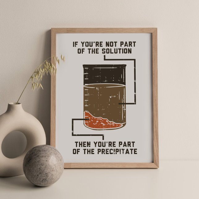 Poster Solution de chimie amusante (Créateur téléchargé)