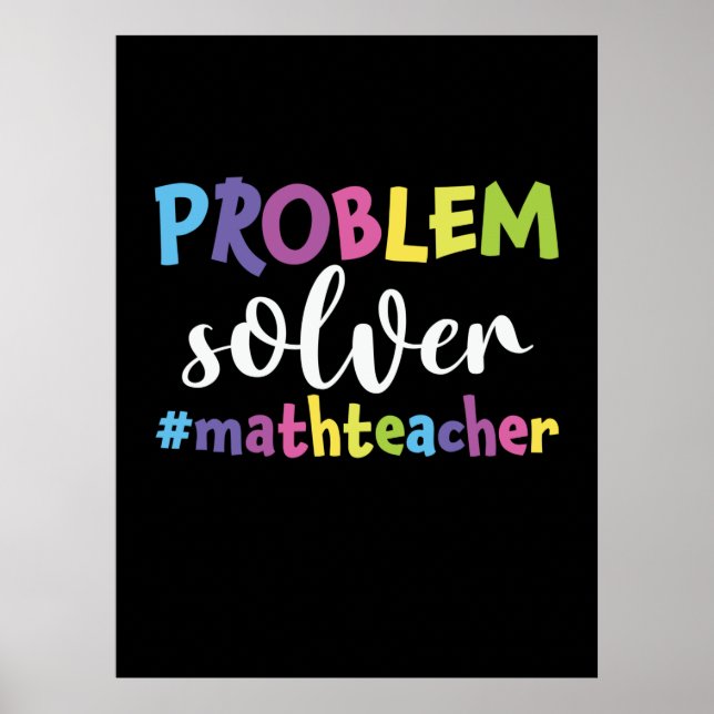 Poster Solveur du problème de l'enseignant en mathématiqu (Devant)