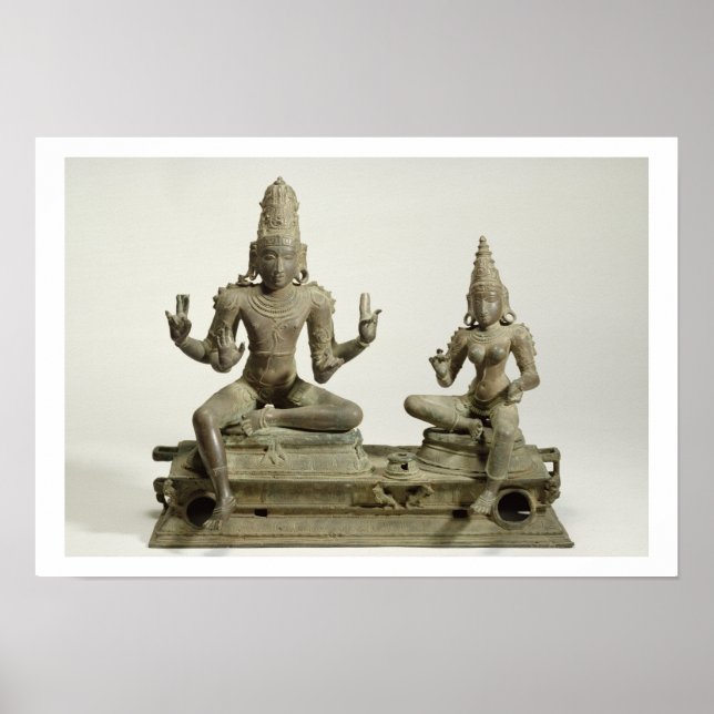 Poster Somaskanda, Chola, Tamil Nadu (bronze) (Devant)