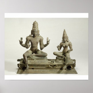 Poster Somaskanda, Chola, Tamil Nadu (bronze)
