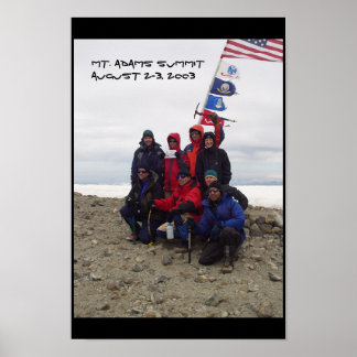 Poster Sommet du Mont Adams