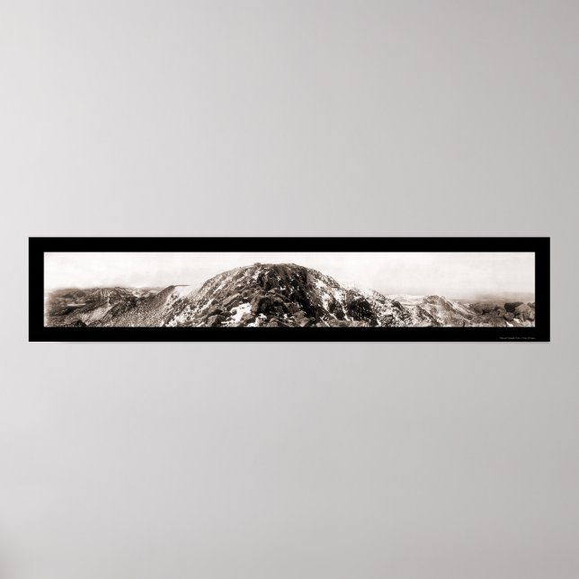 Poster Sommet Pikes Peak Photo 1919 (Devant)