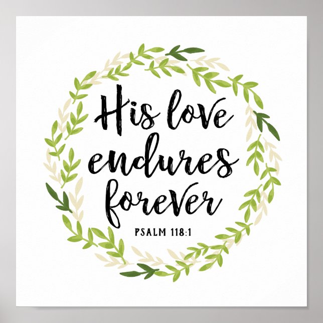 Poster Son Amour Endure Pour Toujours Imprimer (Devant)
