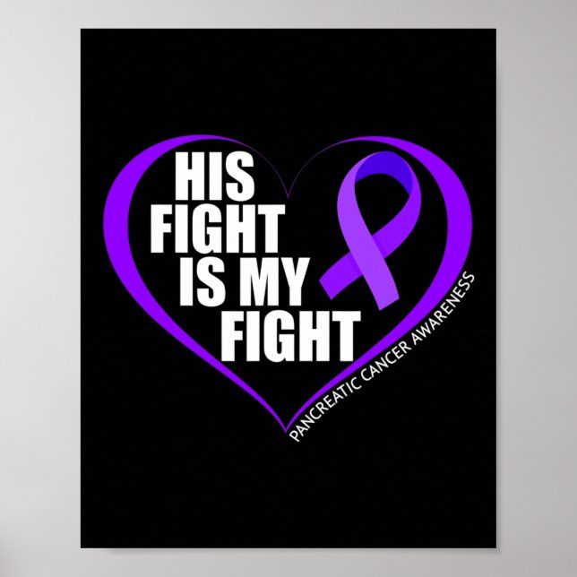 Poster Son Combat Est Mon Combat Conscience Du Cancer Pan (Devant)