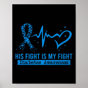 Poster Son combat est mon combat Heart Ribbon Prix du Dia