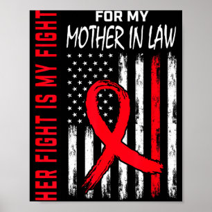 Poster Son combat est mon combat Maladie cardiaque belle-