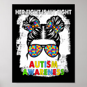 Poster Son combat est mon combat Sensibilisation sur l'au