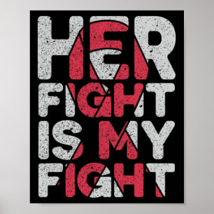 Poster Son combat est mon combat Soutien aux anévrismes c