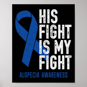Poster Son combat My Fight Family Support Alopecia Areata
