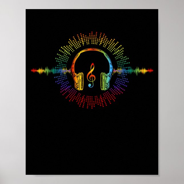 Poster Son Engineer Audio Wave Audio Engineer Musique (Devant)