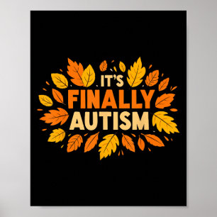 Poster Son Finalement Autisme Automne Saison Automne