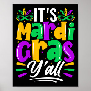 Poster Son Mardi Gras à vous Masque de fête Costume