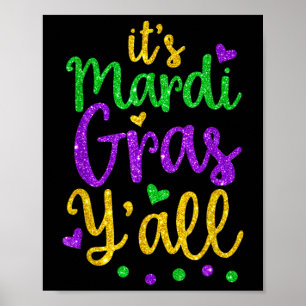 Poster Son Masque Mardi Gras Yall Mardi Gras Party