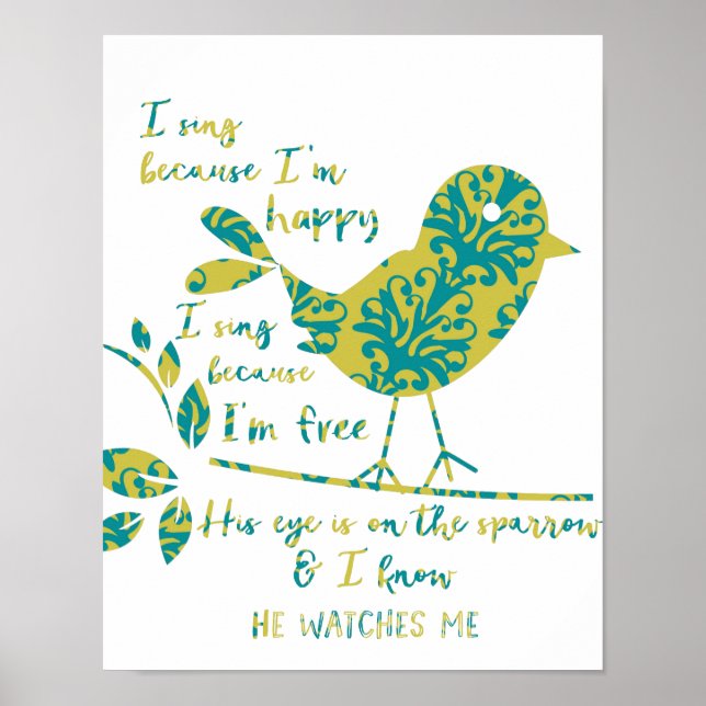 Poster Son oeil est sur le Bruant (Devant)