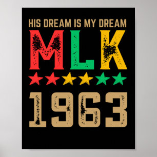 Poster Son Rêve Est Mon Rêve Lun 1963 Mois De L'Histoire 