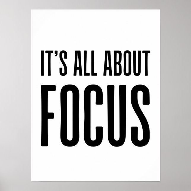 Poster Son Tout Sur Focus : Citations D'Auto-Motivation : (Devant)